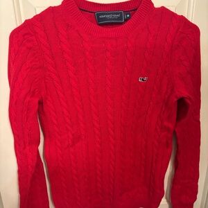 Boys vineyard vines cable knit sweater size M
